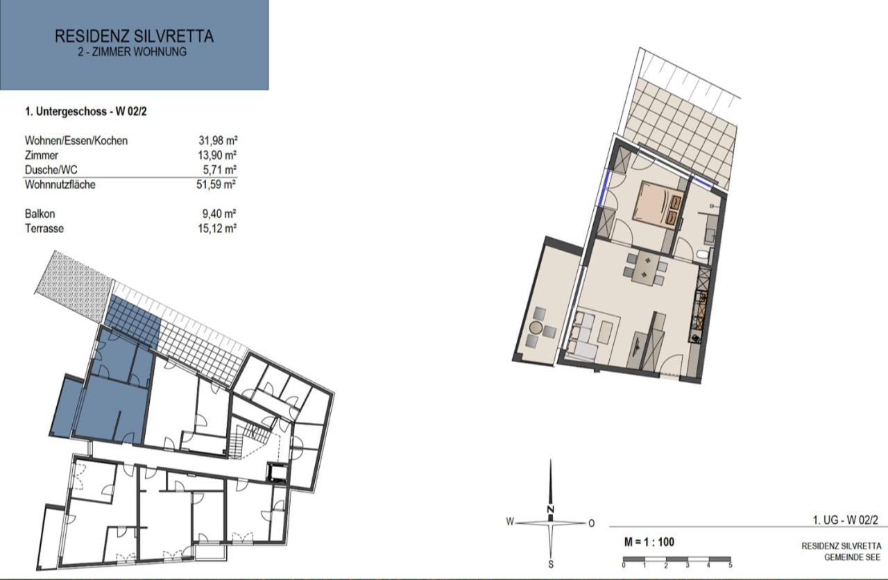 Charmantes Apartment In Der Residenz Silvretta - Inklusive Silvretta Card Premium Зее Экстерьер фото